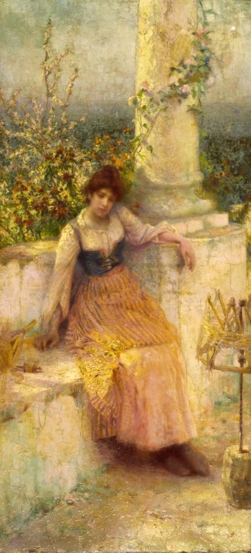 Popolana all'arcolaio - Artgate Fondazione Cariplo, Milano, dettaglio